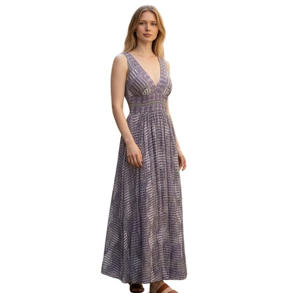BCBG‎ Maxazria Y2K Womens Dress Baby Doll Halter Sequin Witchy Goth Maxi Size 2